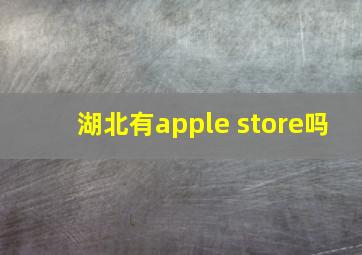 湖北有apple store吗